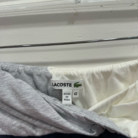 Lacoste Strapless Tube Top Colorblock Maxi Dress Size 42 - Picture 3 of 8